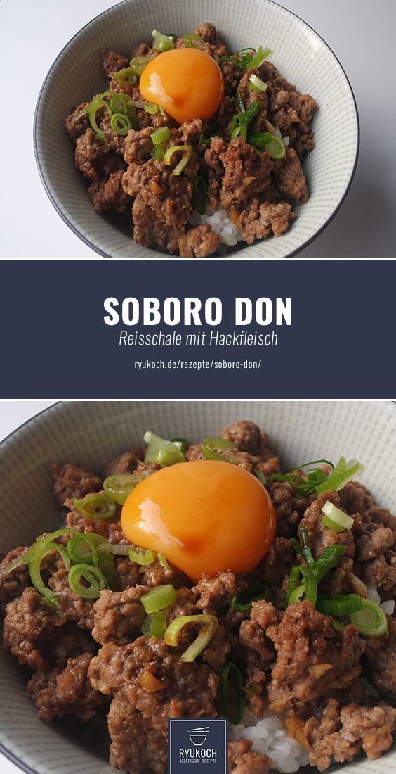 Soboro Don Reisschale mit Hackfleisch - #Don #Hackfleisch #mit #Reisschale #Sobo...