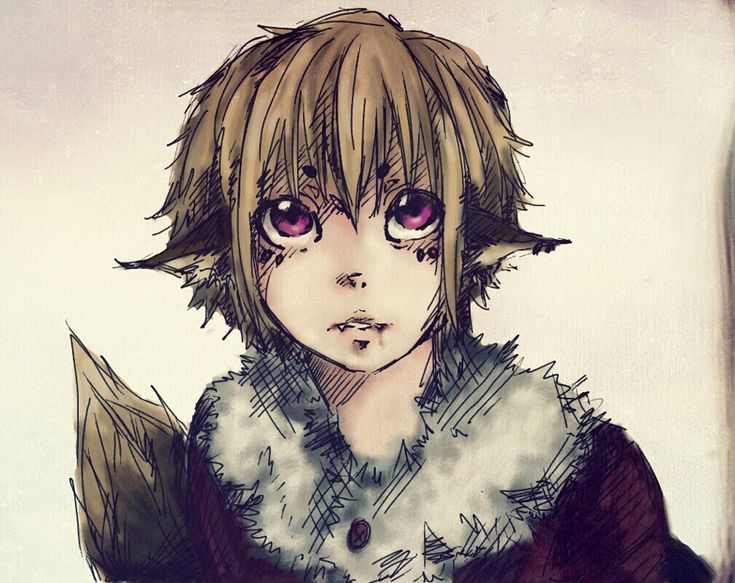 Anime boy with ears