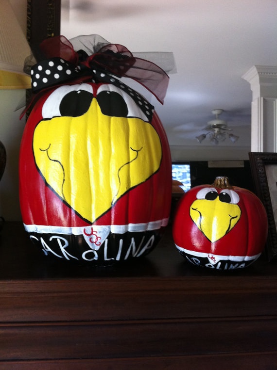 tailgate large plastic pumpkin painted with a gamecock mascot cocky great decoration for fall tailgating and halloween - Large Plastic Pumpkins tailgate large plastic pumpkin painted with a gamecock mascot cocky great decoration for fall tailgating and halloween - Large Plastic Pumpkins