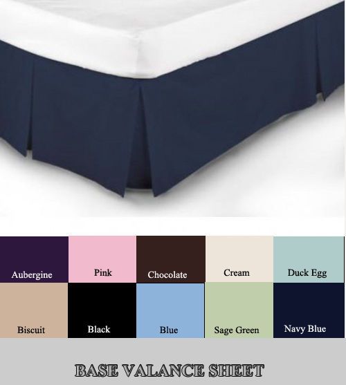 Luxury Plain Dyed Poly Cotton Base Valance Sheet Pleated Sheet Size King Colour Biscuit Luxury Plain Dyed Poly Cotton Base Valance Sheet Pleated Sheet Size King Colour Biscuit
