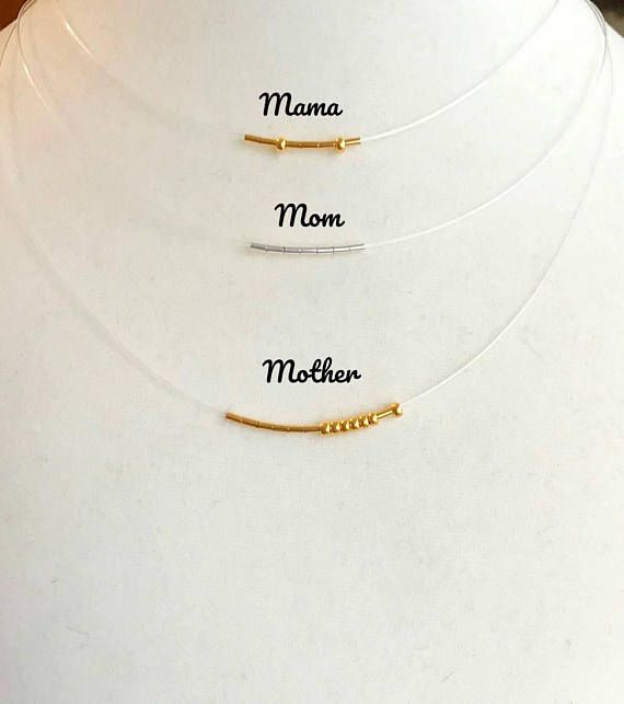 Mother Daughter Gift Gift for Daughter Personalized Necklace for Her Custom Morse Code Necklace