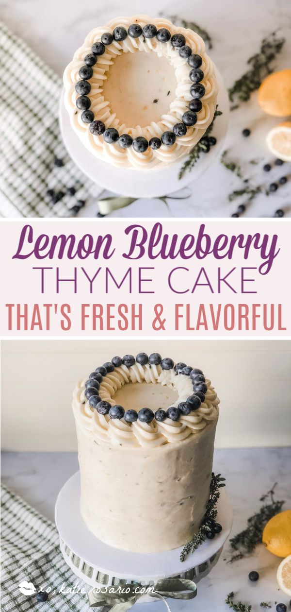 Lemon Blueberry Thyme Cake That S Fresh And Flavorful Best Cake Recipes Cake Decorating For Beginners Cake Recipes