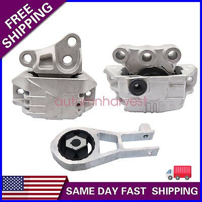 3 x Motor Mounts For 2.4L Engine 2015-2021 Jeep RENEGADE Automatic