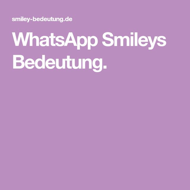 Smiley 9 Bedeutung Smiley 9 Bedeutung
