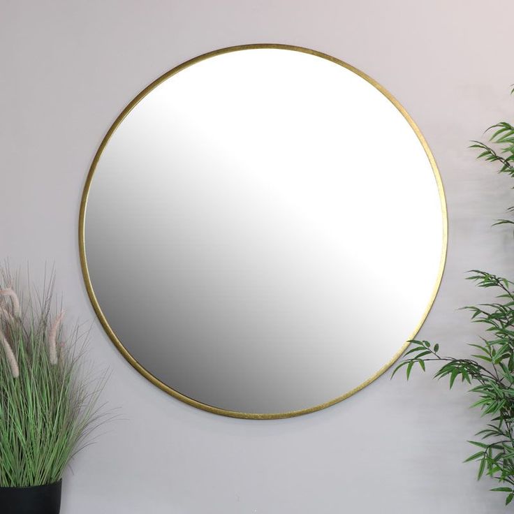 Extra Large Round Gold Wall Mirror 120cm X Framed Frame Extra Large Round Gold Wall Mirror, X Large Round Gold Mirror
