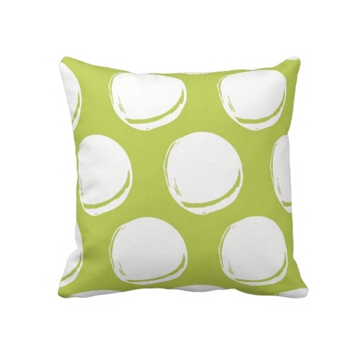 Pretty Lime Green Abstract Circles Pattern Throw Pillow Lime Green Throw Pillows Pinterest ...
