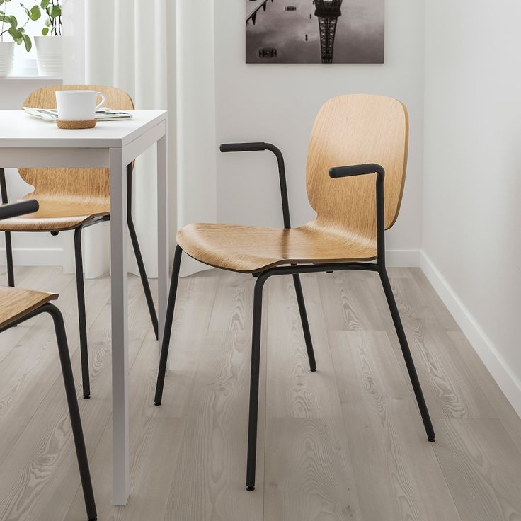 SVENBERTIL スヴェンベルティル チェア アームレスト付き - オーク, ディエトマール ブラック - IKEA | Chair, Furniture, Dining chairs SVENBERTIL スヴェンベルティル チェア アームレスト付き - オーク, ディエトマール ブラック - IKEA | Chair, Furniture, Dining chairs