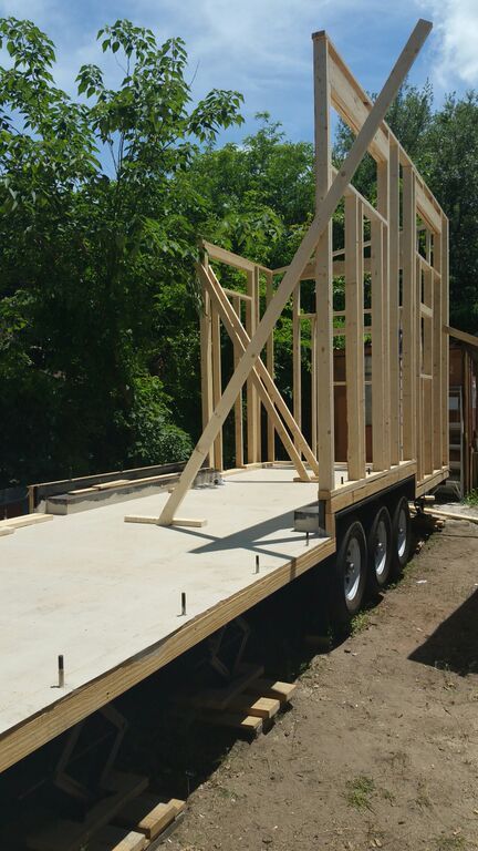 Framing The Back Portion Is Up Framing The Back Portion Is Up