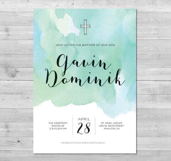 cheap baptism invitation