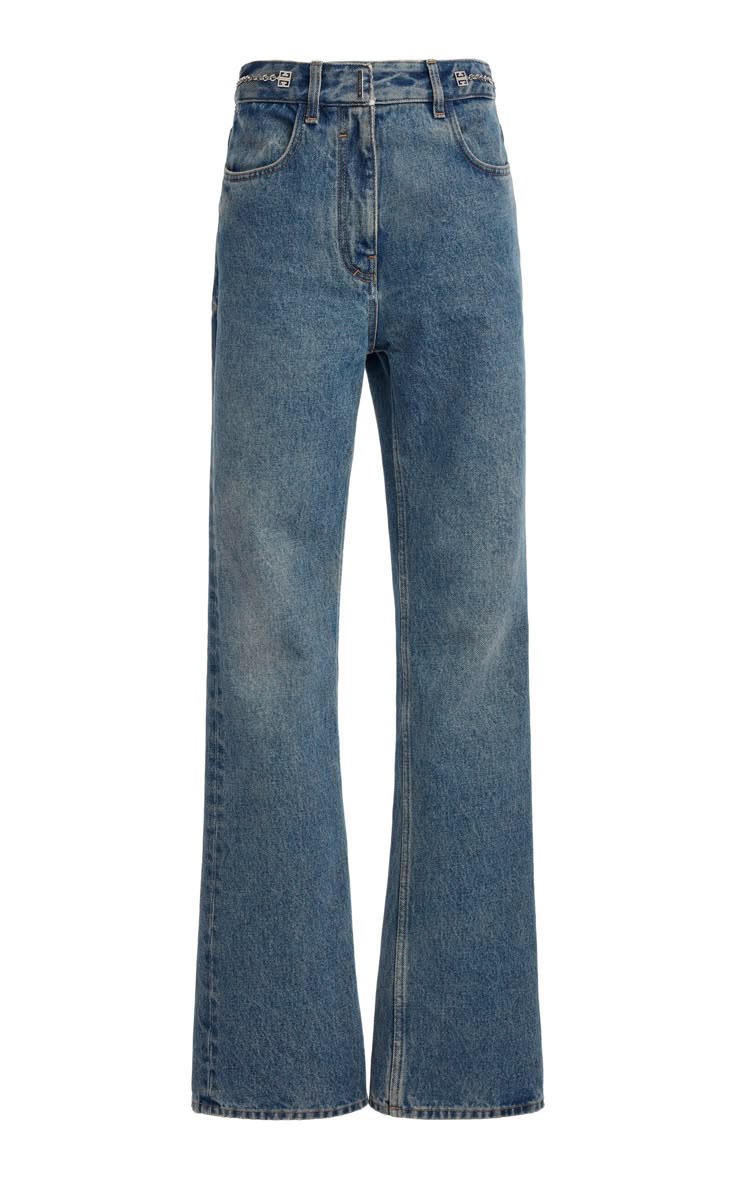 【関税&送料込み】Givenchy Denim Boot Cut Jeans Givenchy - High-Rise Bootcut Jeans - Blue - 28 - Moda Operandi