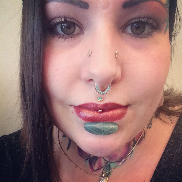 Licking subway girl piercing