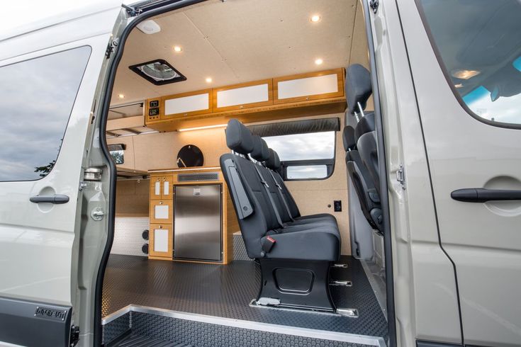 Luxury Camper Van Offers A Cool Oasis For Two Luxury Campers Build A Camper Van Van Conversion Layout