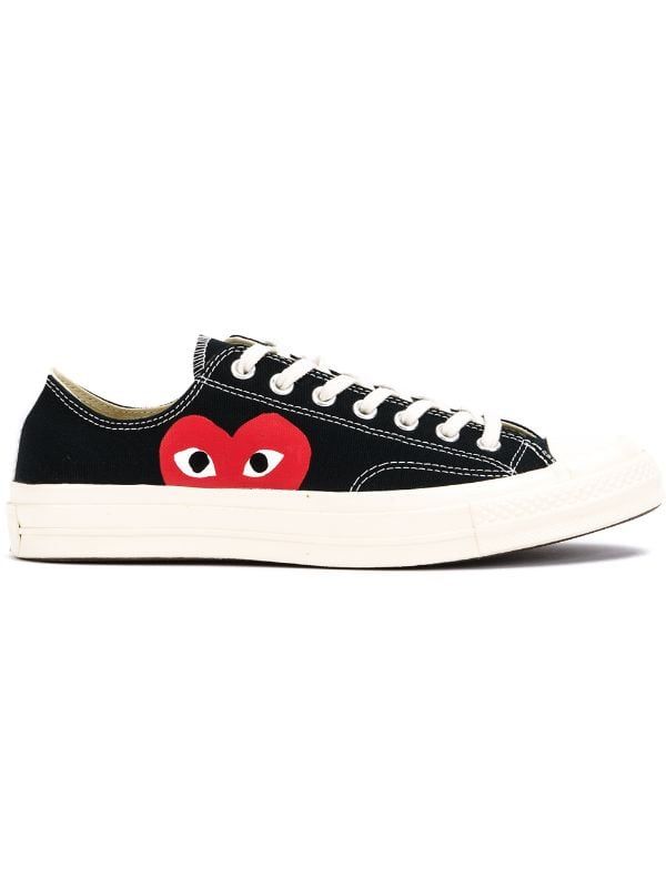 converse basse noir comme des garcons