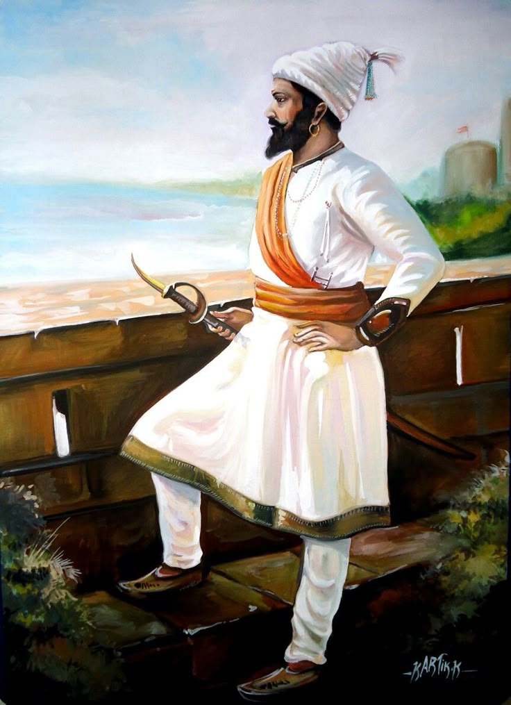 !! Chatrapati shivaji maharaj !! Painting by kartik ...