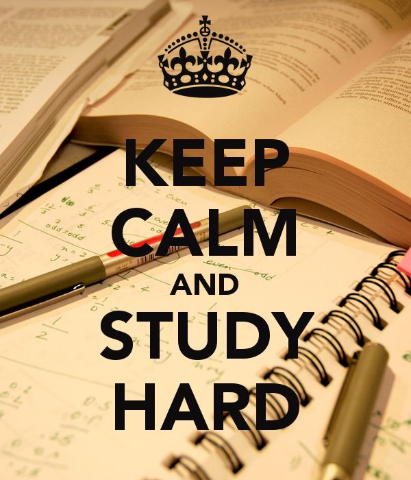 'KEEP CALM AND STUDY HARD' Poster | Keep calm and study, Study hard, Exam