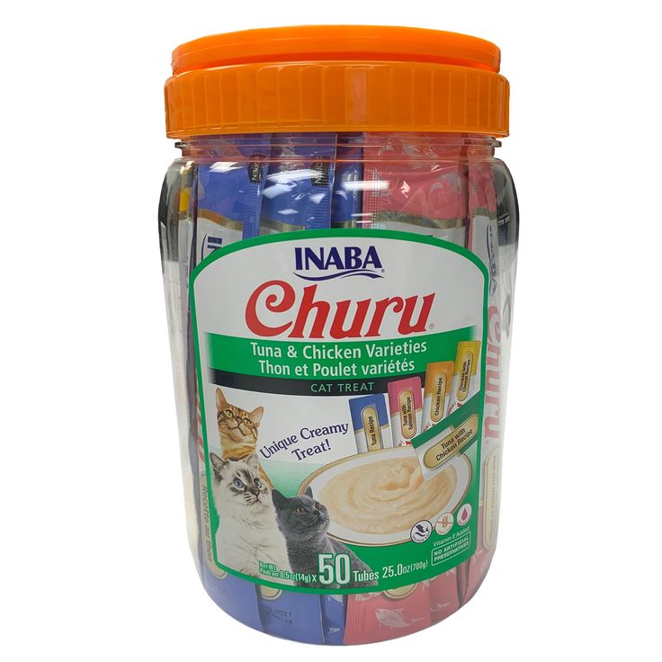 Inaba Churu Puree Cat Treat Variety Pack Tuna Chicken 50 Count inaba-churu-puree-cat-treat-variety-pack-tuna-chicken-50-count