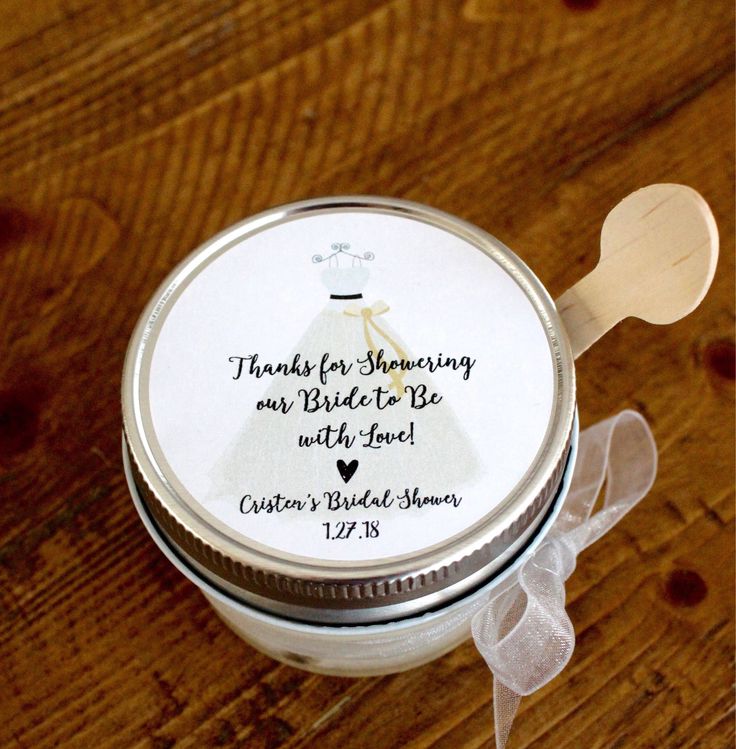 Bridal shower sugar scrub labels