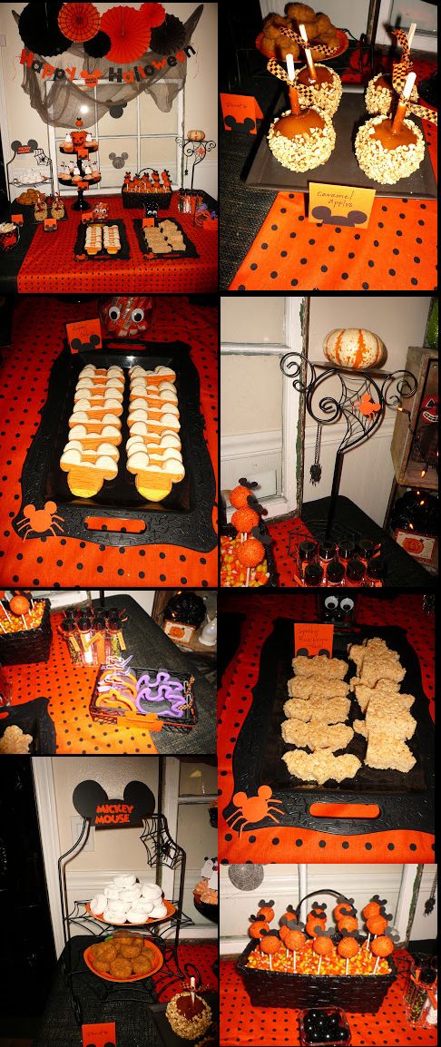 some great food ideas for a mickey mouse halloween party