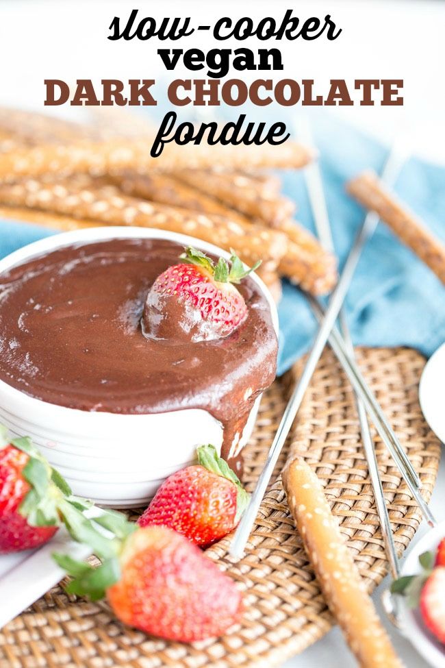 Dark Chocolate Fondue In Crockpot Dark Chocolate Fondue In Crockpot