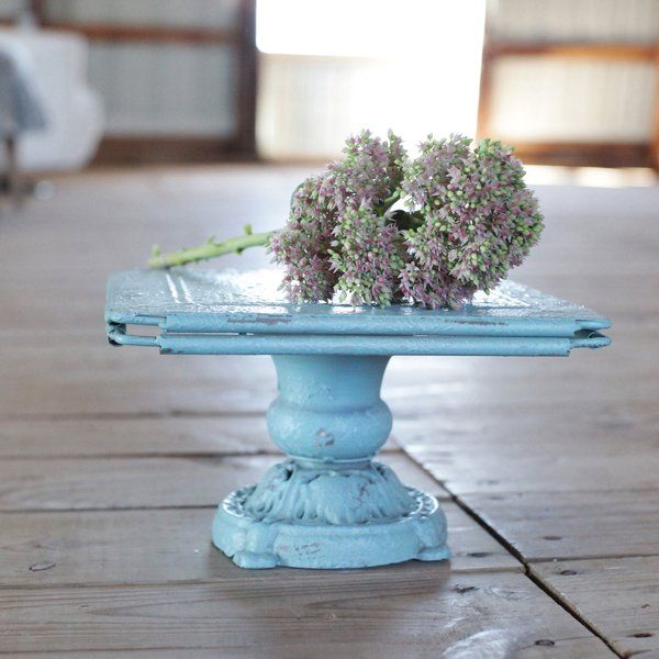 Knopp Decorative Pedestal Shabby Chic Cake Stand Shabby Chic Cakes Antique Farmhouse