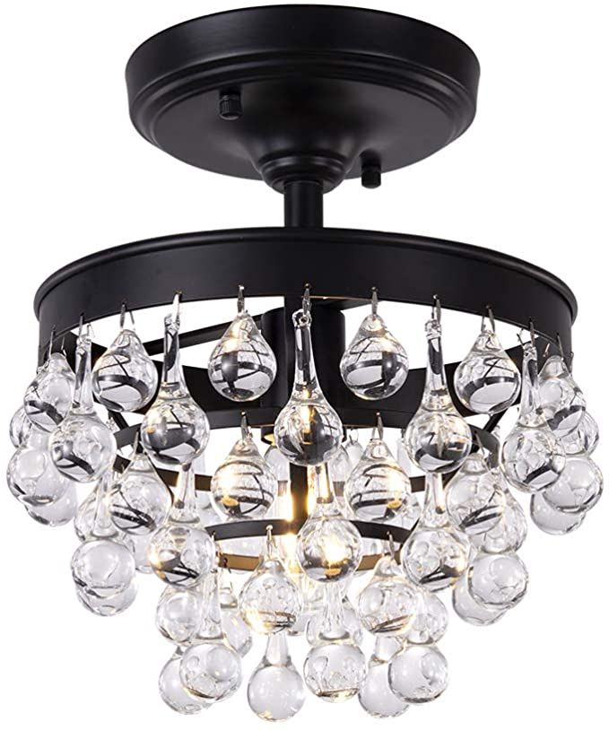 Wellmet Mini Crystal Chandelier Semi Flush Mount Lights For Hallway Small Close To Ceiling Lighting Fixture Foyer Bedroom Kitchen Bar 12 20 Hx Light Fixtures - Small Flush Crystal Ceiling Lights Wellmet Mini Crystal Chandelier Semi Flush Mount Lights For Hallway Small Close To Ceiling Lighting Fixture Foyer Bedroom Kitchen Bar 12 20 Hx Light Fixtures - Small Flush Crystal Ceiling Lights