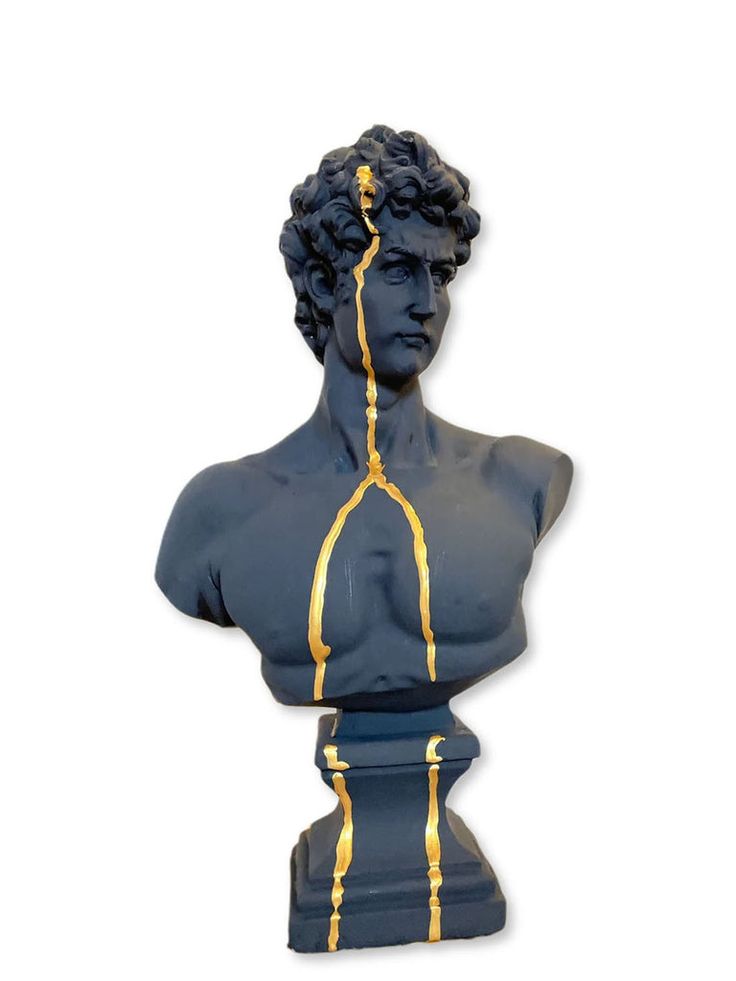 Gold Drip David Bust Statue David Bust MusaArtGallery Statue B2c13eae01ef6e8aef8b11d947a89197