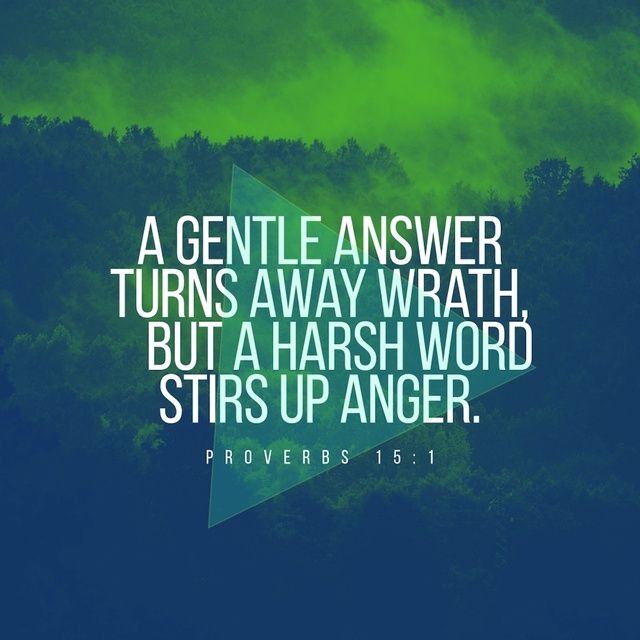 Proverbs Amp Soft And Gentle And Thoughtful Answer Turns Away