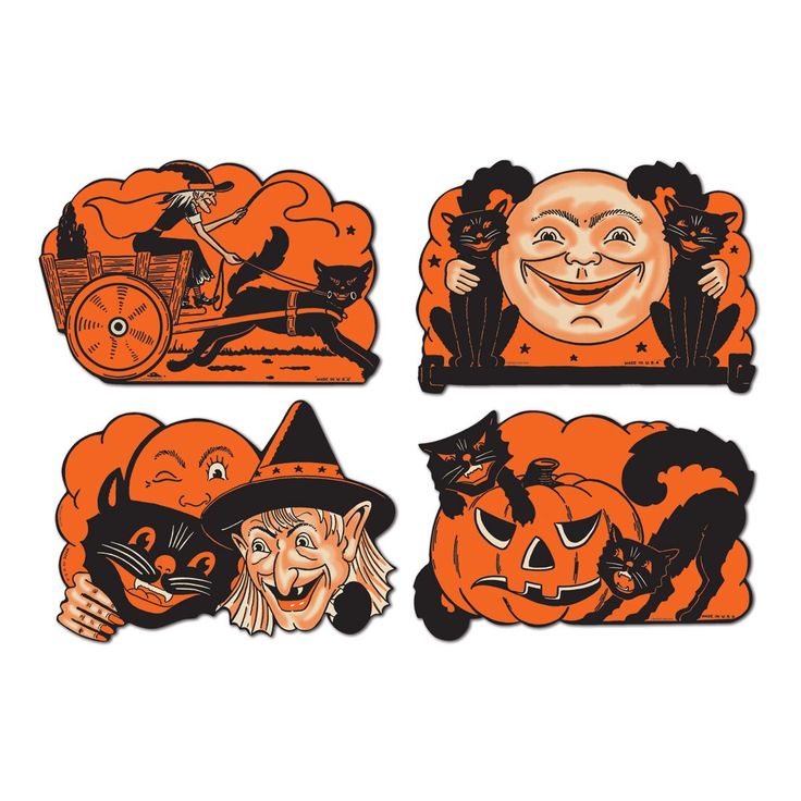 retro halloween decor alert no pattern required