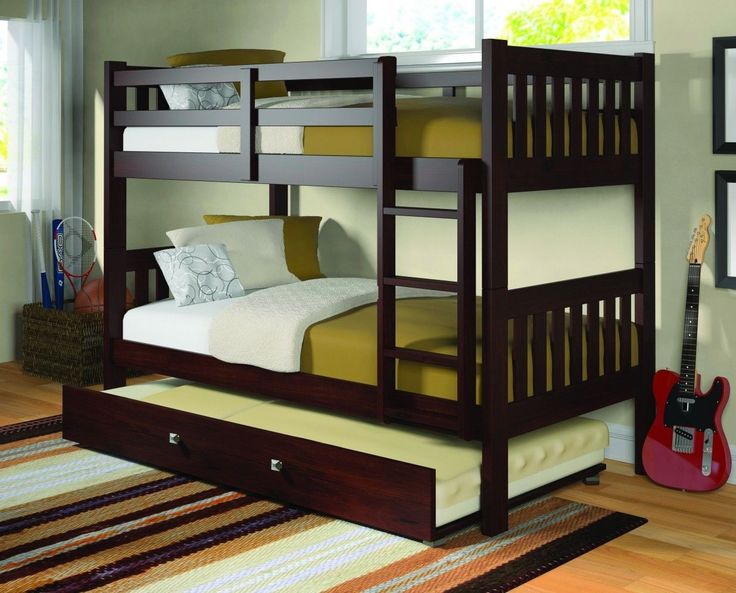 Best 25+ Bunk Bed With Trundle Ideas On Pinterest Built In Bunks Get the most out of your space with our twin over twin modern mission bunk bed - Best 25+ Bunk Bed With Trundle Ideas On Pinterest Built In Bunks