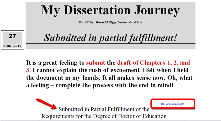 Dissertation biggs
