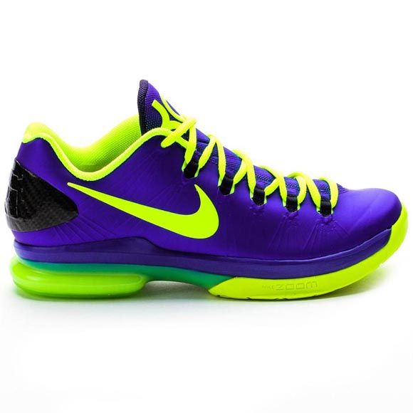 Nike 585386 400 Nike KD 5 Elite Mens (Hyper Blue/Volt/Blackened Blue) at Shoe Palace