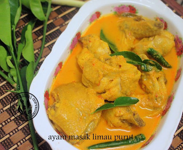 Pesona Cinta Cida de'Nuanza: ayam masak limau purut Ayam Pesona Cinta Cida de'Nuanza: ayam masak limau purut Ayam