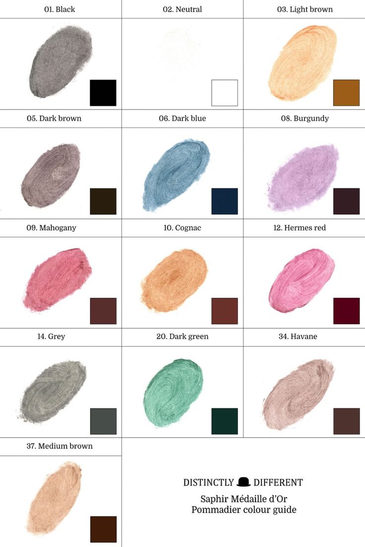 shoe polish colours