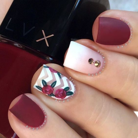 Best 20+ Burgundy Acrylic Nails Ideas On Pinterest Burgundy 20 Spring Nail Designs 2017 - Best 20+ Burgundy Acrylic Nails Ideas On Pinterest Burgundy