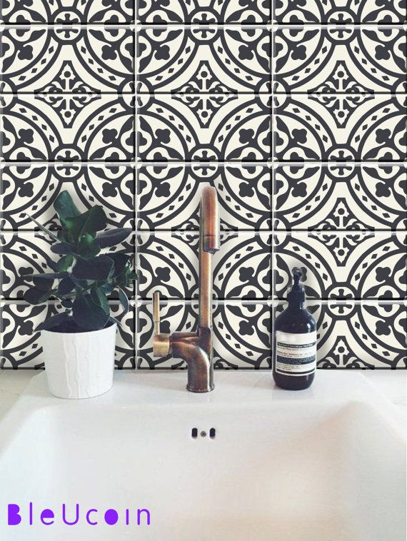 Best 25 Tile Stickers Kitchen Ideas On Pinterest Tiles For Morrocan Tile Decal The Design Contains Total 44 Decals Cut Individually You Can Select