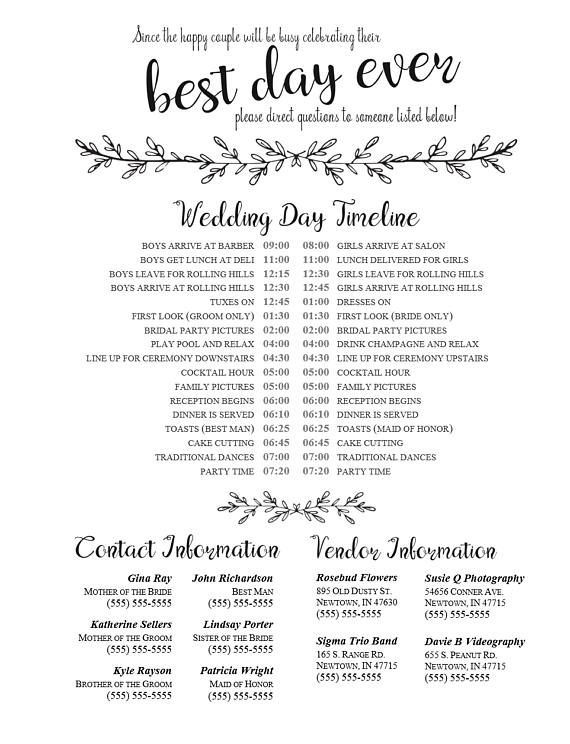 Πάνω από 25 κορυφαίες ιδέες για Wedding day timeline template στο - phone roster template Πάνω από 25 κορυφαίες ιδέες για Wedding day timeline template στο - phone roster template