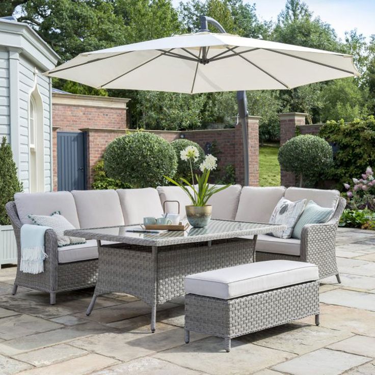 Kettler Charlbury Casual Garden Dining Corner Sofa Set Garden Dining Corner Sofa Set, Who Makes Kettler Garden Furniture