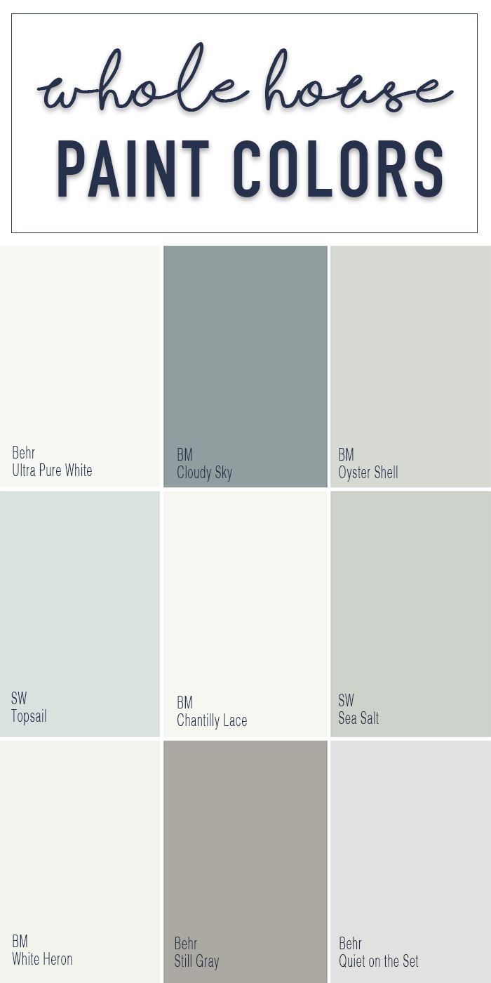 Paint Colors For A Whole Home Color Palette Calming Neutral Paint Colors For A Whole Home Color Palette With Calming Neutral From Behr Benjamin Moore And Sherwin Williams