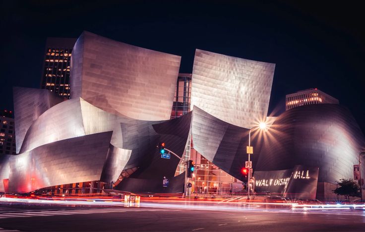Walt Disney Music Hall Nigh Version Als Wandbild Kristof Puller Fotografie Walt Disney Disney Music Music