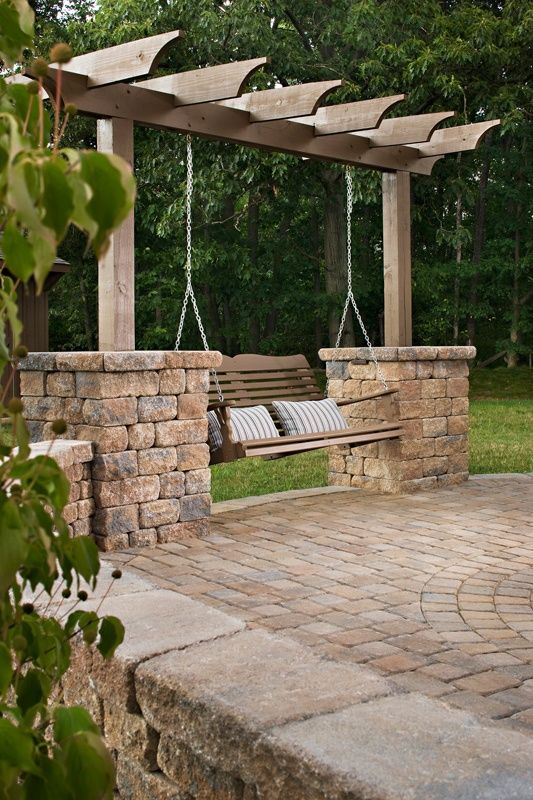 Perfect Idea For The Swing Without A Porch! This Is Really A Great Perfect idea for the swing without a porch! This is really a great idea... | protractedgarden | Home Layouts | Pinterest | Backyard, Patio and Backyard ... - Perfect Idea For The Swing Without A Porch! This Is Really A Great