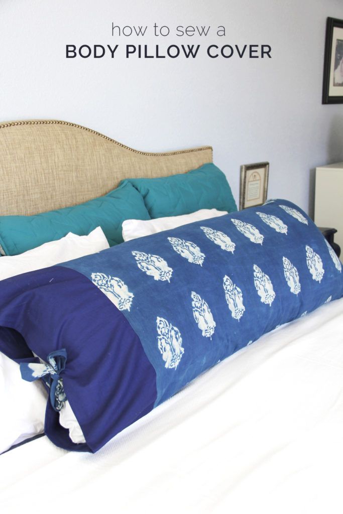 How to sew a body pillow cover Everyday Art: Easy Pillow Covers | Diy