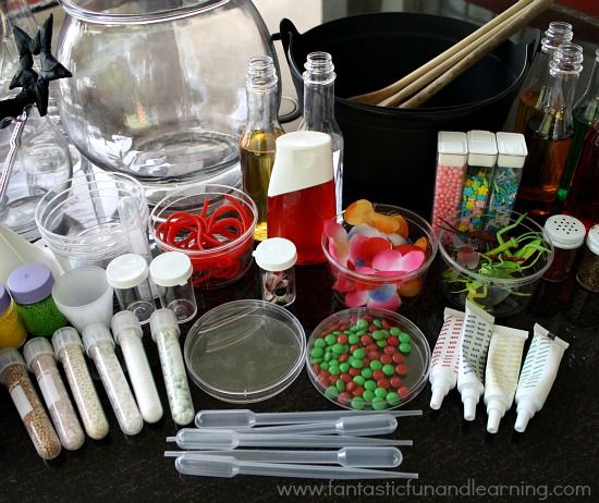 little wizards at work mixing potions invitation to explore