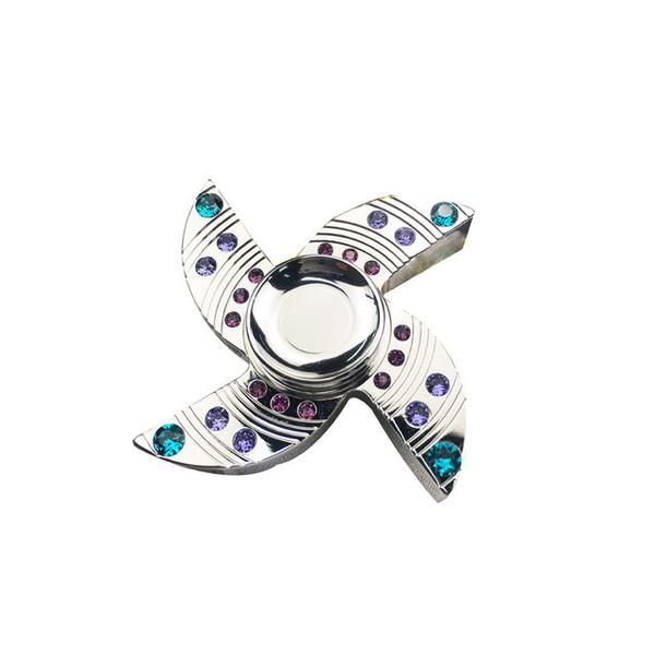 Four leaf Diamond Gold Hand Spinner Adult Toy Supr Supply