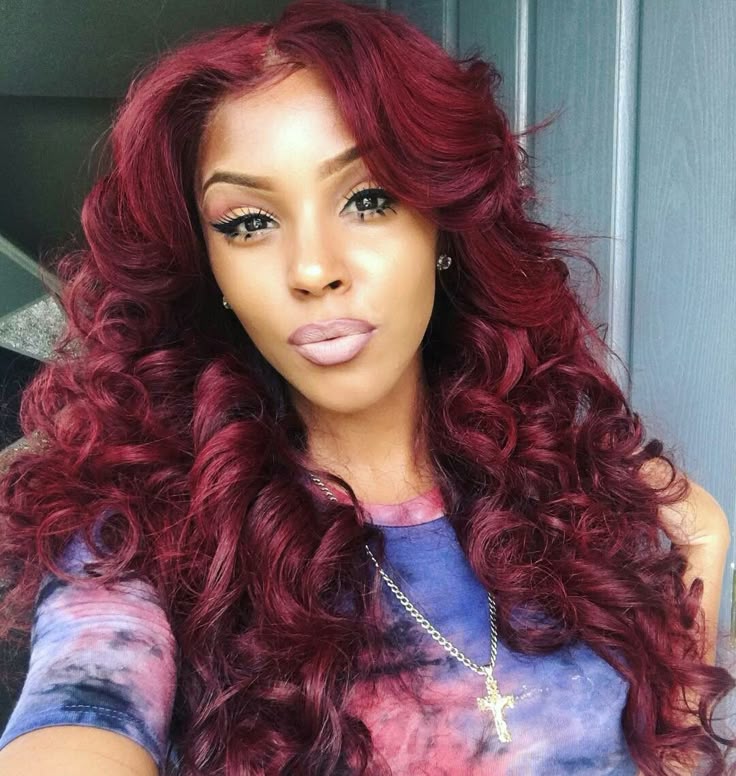 red curls slay queen s hair pinterest hair styles hair and