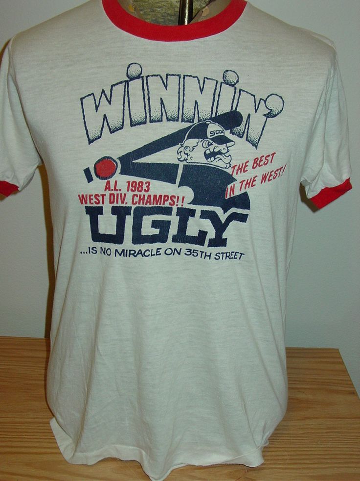 Vintage 1983 Chicago White Sox Baseball T Shirt Large Chicago White Sox Baseball White Sox Baseball Baseball Tshirts