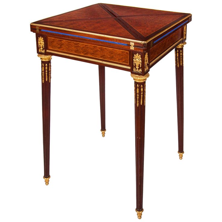 32 Best Card Tables Images On Pinterest Ormolu Mounted Rosewood And Mahogany Folding Card Table By Sormani