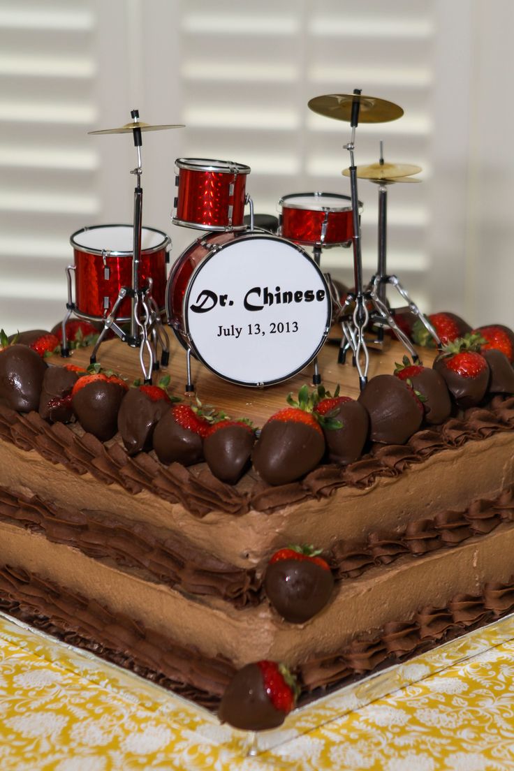 Miniature Drum Kit Cake Topper Miniature Drum Kit Cake Topper