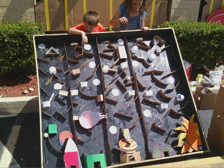 Our Cardboard Arcade Game Race Through Space Won Most Artistic At The Our Cardboard Arcade Game Race Through Space Won Most Artistic At The