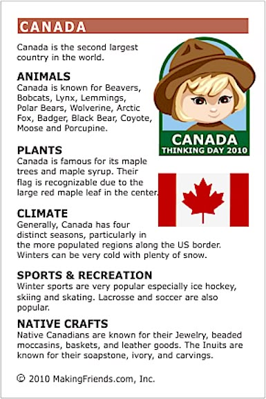 the canadian flag and canada's national emblem are featured in this poster, which includes information