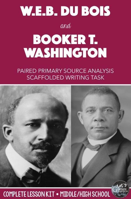 washington vs du bois paired primary source extended writing us booker t washington v web dubois venn diagram